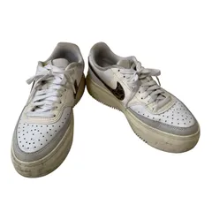 Z1541 NIKE ナイキ コート ビジョン アルタ ウィメンズシューズ スニーカー ロゴヒョウ柄 ホワイト サイズ25.0cm