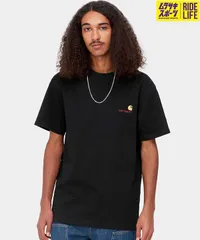 【ムラスポ公式】Carhartt WIP カーハートダブリューアイピー S S AMERICAN SCRIPTT-SHIRT メンズ 半袖Ｔシャツ I029956 BLACK