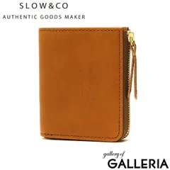 スロウ 二つ折り財布 SLOW bono Lzip wallet S 二つ折り 財布 ウォレット ミニ コンパクト 小さめ 本革 日本製 メンズ レディース SO856L OAKのサムネイル
