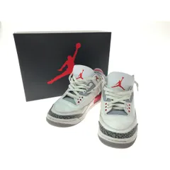 ▼▼NIKE ナイキ メンズスニーカー AIR JORDAN 3 RETRO OG 26.5 ホワイト/レッド/グレー