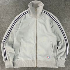80s vintage champion ヴィンテージ チャンピオン トラックジャケット ジャージ ハイネック サイドライン グレー 灰 メンズ