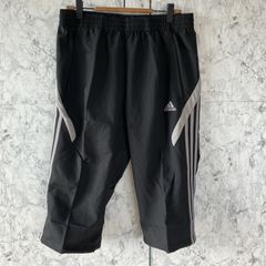 adidas CLIMA365 アディダス　トレーニングパンツ　【0】　ハーフパンツ　膝丈　薄手　ウエストゴム　ブラック　グレー　黒　裾ドローストリング　3ライン　スポーツ