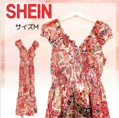 【美品】穴口恵子着用 イベント・ライブ・パーティ等　高波動ロングワンピース　SHEIN　ポリエステル100％