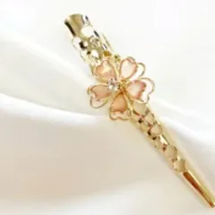 桜透かしミニクリップ ピンク 和柄 和小物 和雑貨 クリップ ヘアアクセサリー 髪飾り おしゃれ