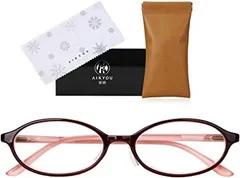 [愛鏡]老眼鏡　レディース　　雪柄メガネ拭き　PUレーザーメガネケース付き　ジャパンフィット　読書　スマホ