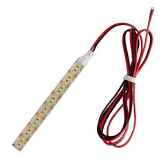 新品 LEDテープライト 12V 防水 高密度 240LED/m 1チップ 白ベース (ケーブル長1m) 10cm 発光色:黄色
