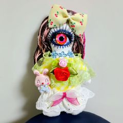 一つ目の森の怪人 ホラーな時計の擬人化ドール 怖いお人形