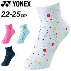 ヨネックス 靴下 レディース YONEX アンクルソックス 1P 1足 数量限定 抗菌防臭 バドミントン テニス ソフトテニス アンクル丈 抗菌 防臭 総柄  くつ下 柄物  女子 スポーツソックス レディース靴下 スポーツウエア/29245Y