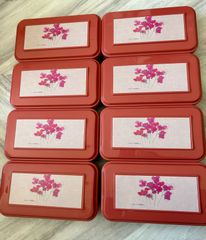 仕出し弁当箱　ピンク　8個セット（花柄　スイートピー）