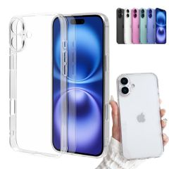 【数量限定】ケース 用 クリアケース 透明 スマホケース Plus ソフト TPU クリスタルクリア 薄型 iPhone16 超軽量 レンズ保護 モデル fine-R (TPU iP16Plus クリア)