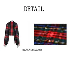 赤字処分　JOHNSTONS OF ELGIN ジョンストンズ カシミア マフラー 大判ストール メンズ レディース  70ｘ190cm BLACK　STEWART