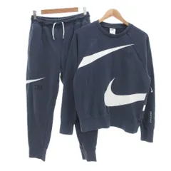 ナイキ NIKE セットアップ トレーナー ジョガーパンツ スウェット ロゴ S M ネイビー系 /UO