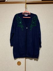 【古着】カーディガン（刺繍）