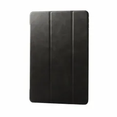 【新品・7営業日以内発送】エレコム（ELECOM） TB-A19RWVBKN iPad 10．2インチ 第9／8／7世代 ケース レザー 手帳型 スリープ対応 マグネット 2アングル 背面クリア 超薄型 ブラック TBA19RWVBKN【沖縄離島販売不可】