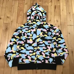 New multi camo シャーク パーカー Mサイズ cotton candy camo shark full zip hoodie エイプ ベイプ アベイシングエイプ マルチカモ