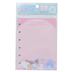 【メール便】サンリオキャラクターズ シール帳リフィル シールバインダーリフィル 集合 サンリオ カミオジャパン シールシート10枚入り 小学生 子ども キャラクター グッズ 