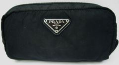 イタリー製 プラダPRADA ポーチ 小物入 ブラック 化粧ポーチ コスメポーチ