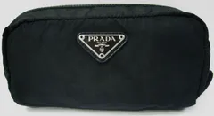 イタリー製 プラダPRADA ポーチ 小物入 ブラック 化粧ポーチ コスメ  