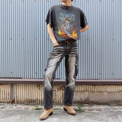 Vintage skeleton design bike T-shirt