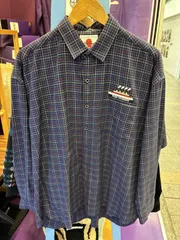 PUNK DRUNKERS/クルージングチェックシャツ/NAVY/Mのサムネイル