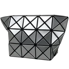 イッセイミヤケ ISSEY MIYAKE プリズム ポーチ バオバオ BAOBAO メイク コスメ アクセサリーポーチ ファブリック シルバー レディース 【中古】のサムネイル