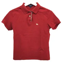 バーバリーロンドン BURBERRY LONDON  ポロシャツ S  レッド 中古