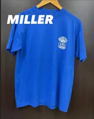 MILLER ミラー 青 半袖 Tシャツ シングルステッチ メンズL 古着 中古 110087のサムネイル