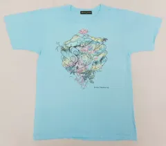 【中古】Tシャツ(男性アイドル) 大野智(嵐)デザイン チャリTシャツ 水色 LLサイズ 「24時間テレビ42(2019年)」