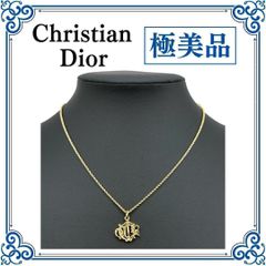 クリスチャンディオール トロッターロゴマーク ネックレス GP ゴールド