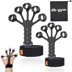 db-gym 2024改良版 フィンガーパワー 2個セット フィンガートレーナー 握力・筋力トレーニング 準備運動 強度調節可能