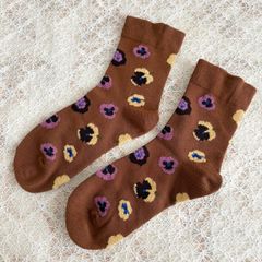 パンジーの花畑 ソックス