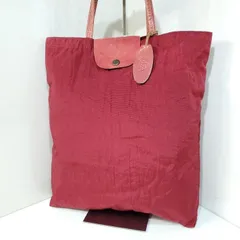 イビサ IBIZA ナイロン レザー 折り畳み ハンドバッグ エコバッグ バッグインバッグ スカーレット 9672581e20250312