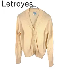 ルトロワ Letroyes カーディガン Vネック コットン 透け感 ペールオレンジ 送料無料 i0619wq05110 中古 古着 ブランド古着DB ルトロワ Letroyes カーディガン Vネック コットン 透け感