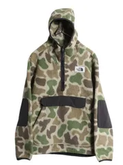 【お得なクーポン配布中!】 US企画 ノースフェイス 迷彩 キャンプシャー プルオーバー フーディ メンズ M / The North Face フリース パーカー ジャケット アウトドア