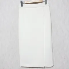 新品未使用タグ付き　セオリー　ホワイト　レース柄編み　ロングスカート Lサイズ 新品未使用タグ付き セオリー ホワイト レース柄編み ロング