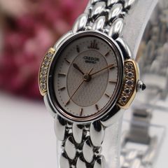 セイコー クレドール 2J81-5000 クォーツ 18KT+SS サイドダイヤ 純正