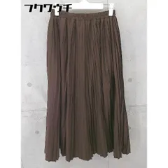 ◇ koe コエ ウエストゴム ロング プリーツ スカート サイズF ブラウン レディース 【中古】 【1103090018593】