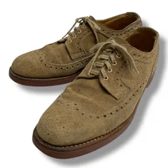 REGAL リーガル 外羽根 ウイングチップ スエードレザー ドレスシューズ レンガソール ベージュ サイズ26 1/2 メンズ ゴーゴー古着久喜倉庫店 No.779Y