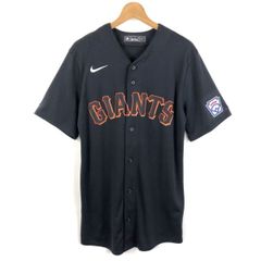 【古着】 NIKE ナイキ ベースボールシャツ MLB サンフランシスコ ジャイアンツ ブラック系 メンズS 【中古】 n052912