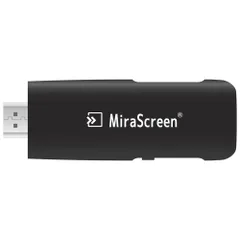 ☆ ブラック ☆ MiraScreen ミラスクリーン Miracast MiraScreen ミラスクリーン ミラキャスト Airplay DLNA 無線 スマホ テレビ 接続 ケーブル HDMI iPhone アンドロイド 大画面 動画 写真 画像