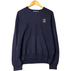 古着 90~00年代 ラルフローレン Ralph Lauren POLO GOLF ポロゴルフ Vネック コットンニットセーター メンズL相当/eaa449909
