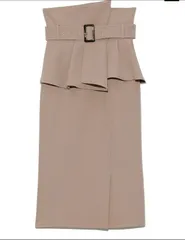 コルセットベルトタイトスカート　BEG 0