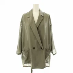 ジャーナルスタンダード レリューム JOURNAL STANDARD relume 24SS シアーテーラードジャケット ダブル 九分袖 カーキ 24010462708120 /KU