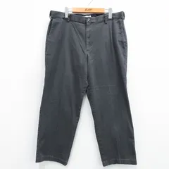 W36/古着 ドッカーズ パンツ メンズ ワンポイントロゴ 濃グレー 25jun12 中古 ボトムス ロング