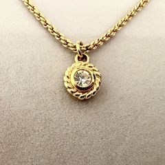 バーバリー オールド ヴィンテージ ネックレス ストーン 約45.6cm 