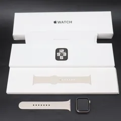 IT1A7DR2QWTM Apple Watch SE 第2世代 GPSモデル 40mm スターライトスポーツバンド MNJP3J/A A2722 スマートウォッチ バッテリー最大容量92％