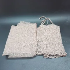 ◇ ⊂ LOWRYS FARM ローリーズファーム シースルーカットソー キャミソール サイズF ブラウン系 レディース E  【1502060000604】