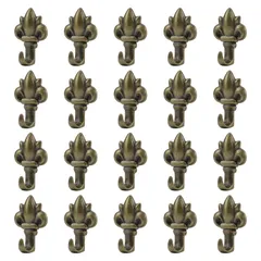 INCREWAY プッシュピンハンガー 20個 ブロンズフラワー型 プッシュフック ヴィンテージピクチャーハンギングピンフック 小さな壁フック 釘付き 吊り下げ用 (フラワー型)