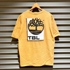 ティンバーランド Timberland Tシャツ 半袖 ロゴ バックプリント サイズ：メンズ XL ビッグサイズ マスタード系【PI】