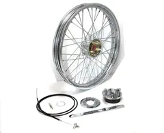 ハーレーショベル タイヤホイール21インチセット 現状渡し 21インチ ミニドラムホイールセット 21x1.85in クローム / 2％er